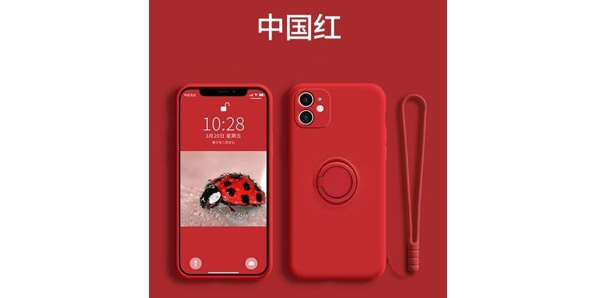 Ring Plain Stand Case Phone