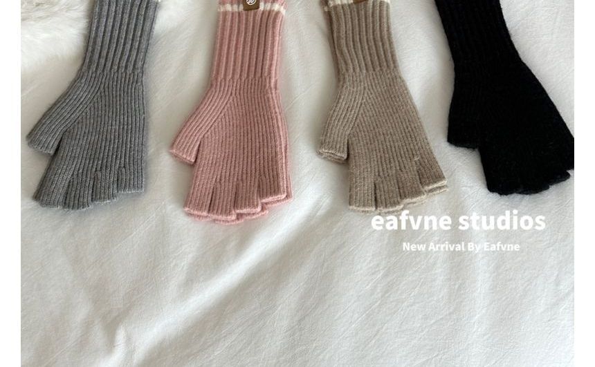 Gloves Fingerless Knit