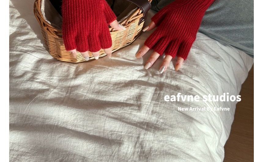 Gloves Fingerless Knit