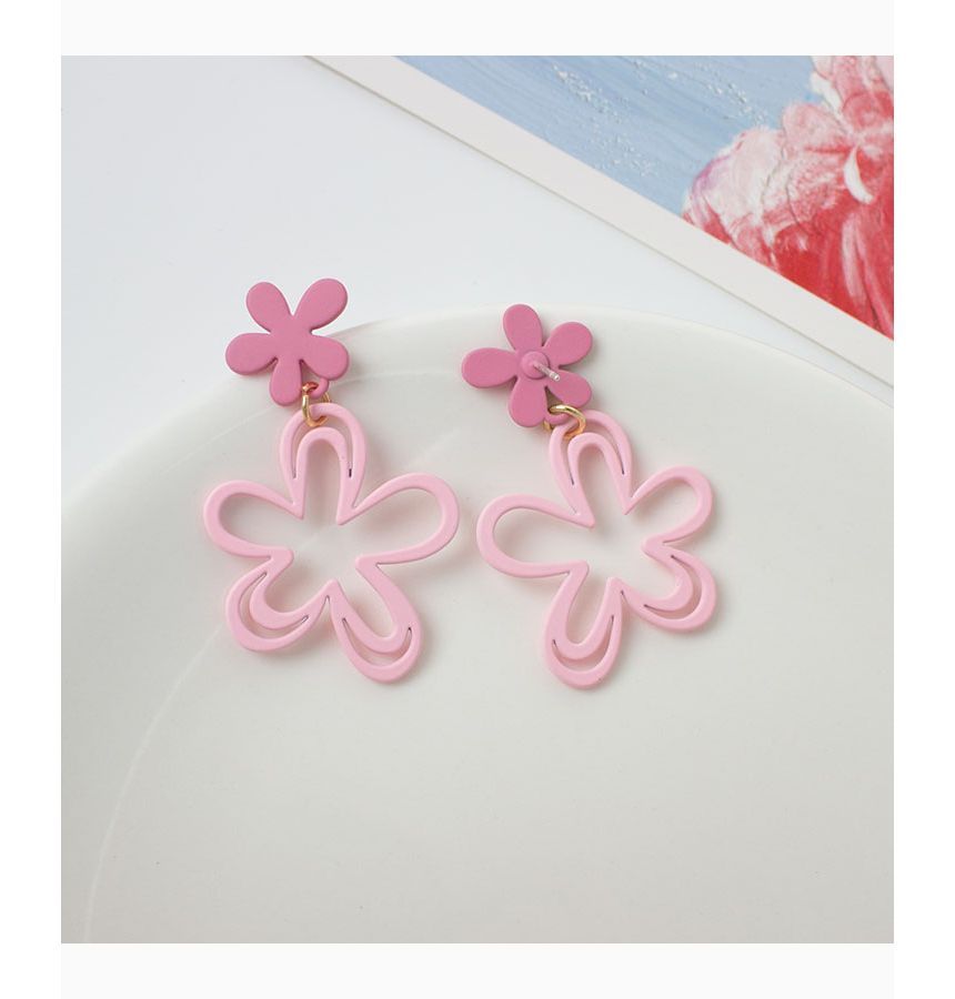 Drop Floral Earring / Clip-On