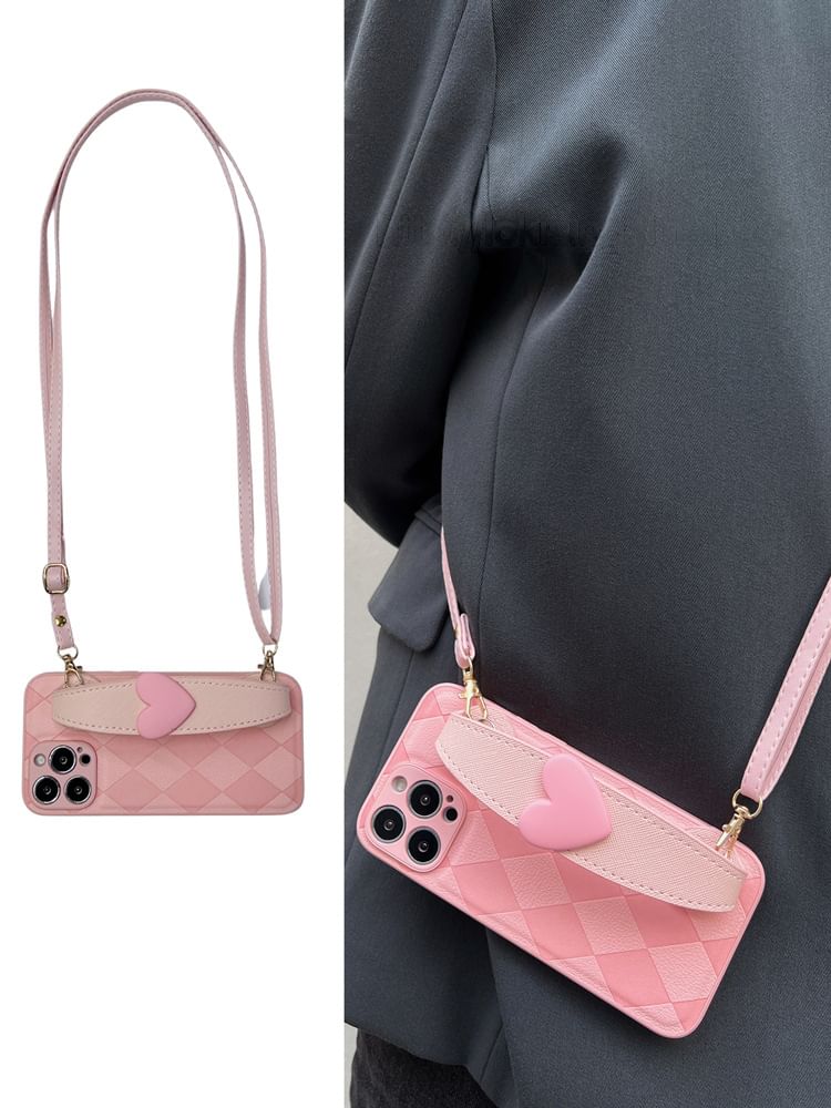 Strap Case Heart Phone