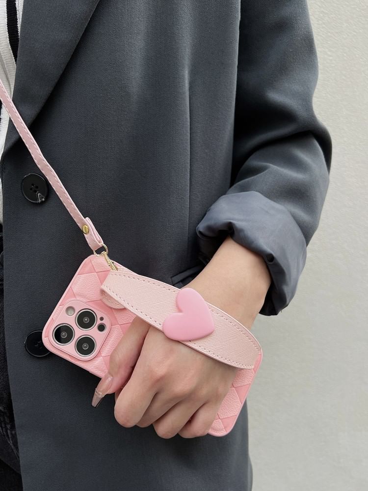 Strap Case Heart Phone