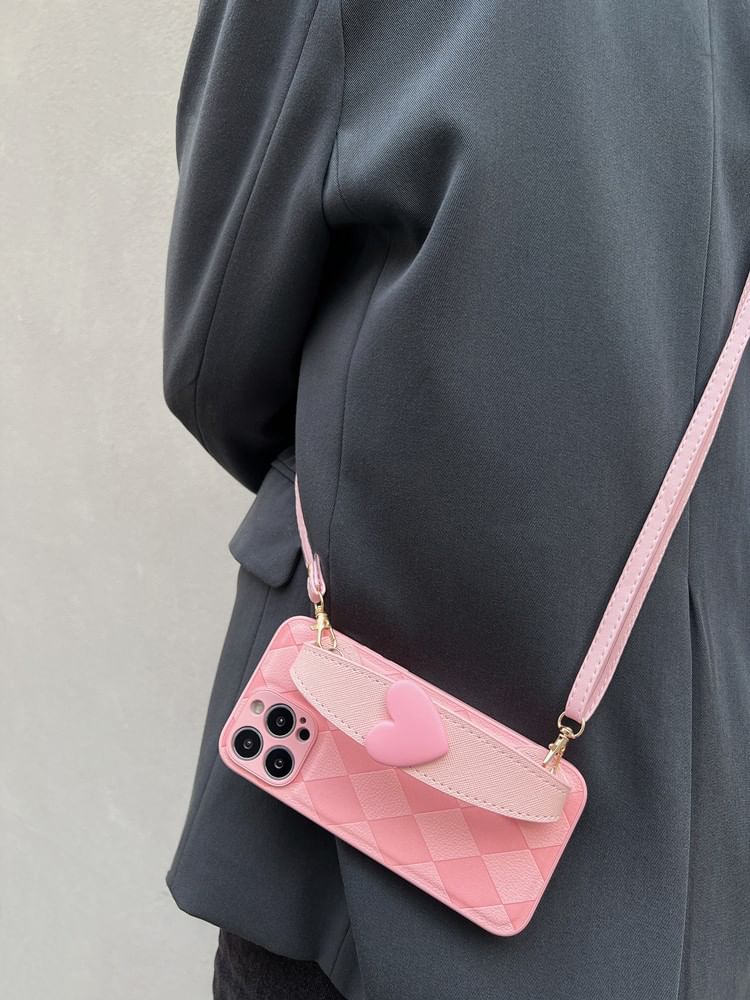 Strap Case Heart Phone
