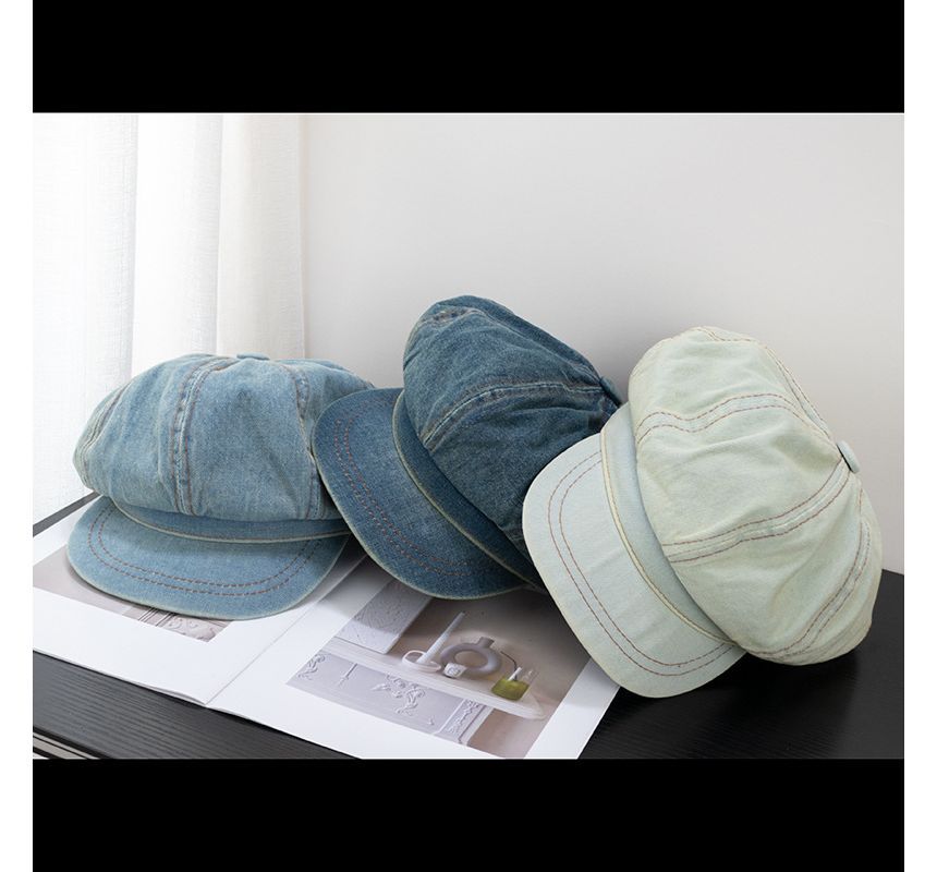 Cap Denim Newsboy