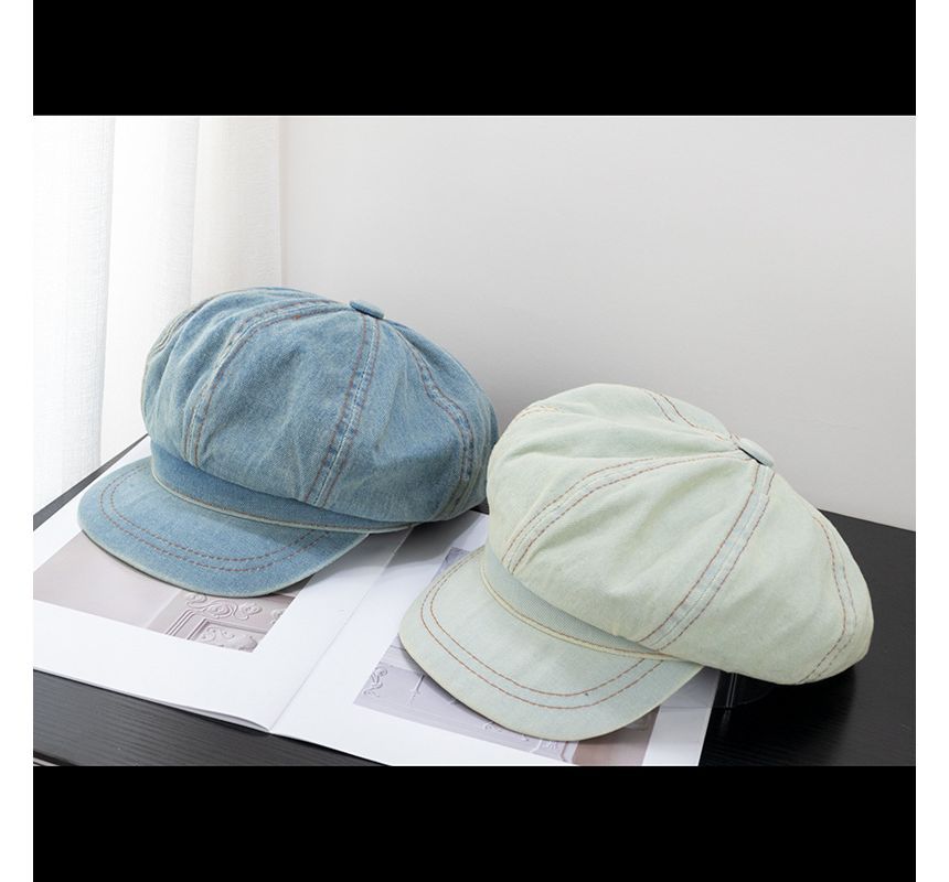 Cap Denim Newsboy