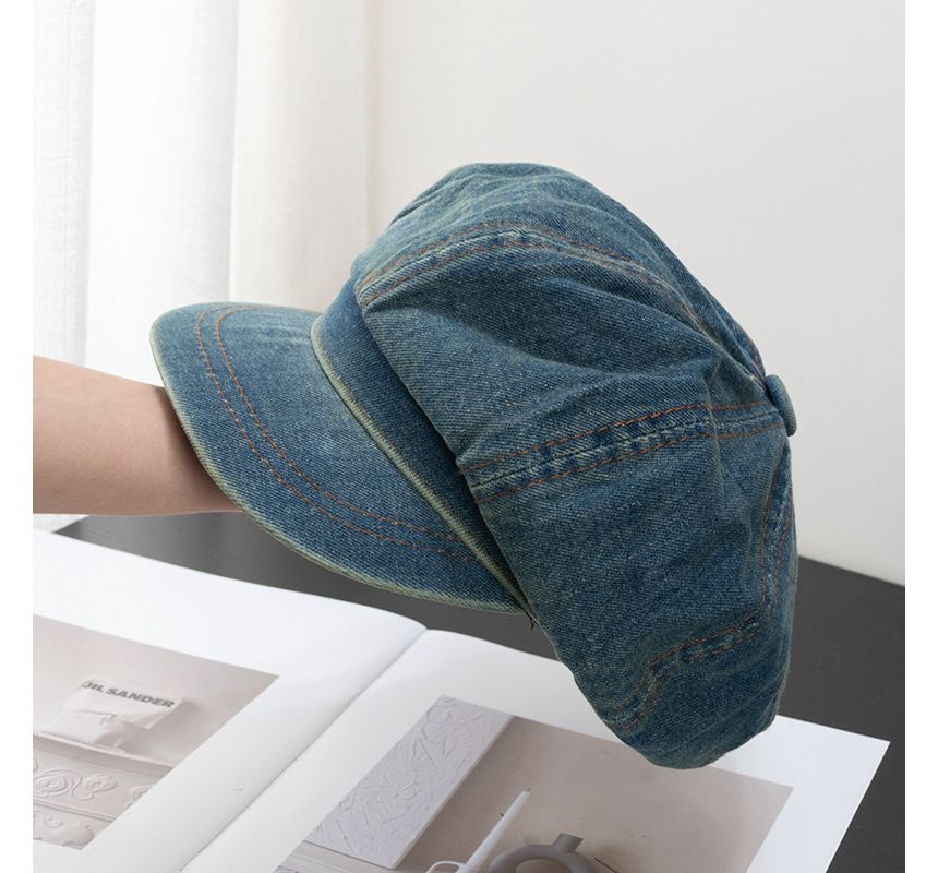 Cap Denim Newsboy