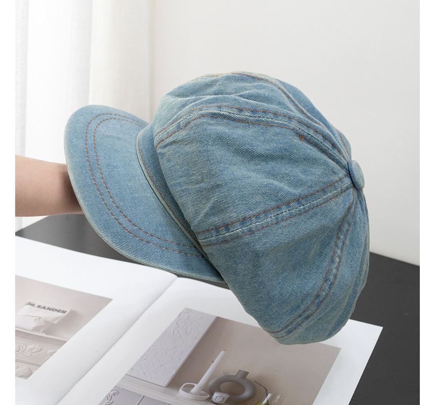 Cap Denim Newsboy