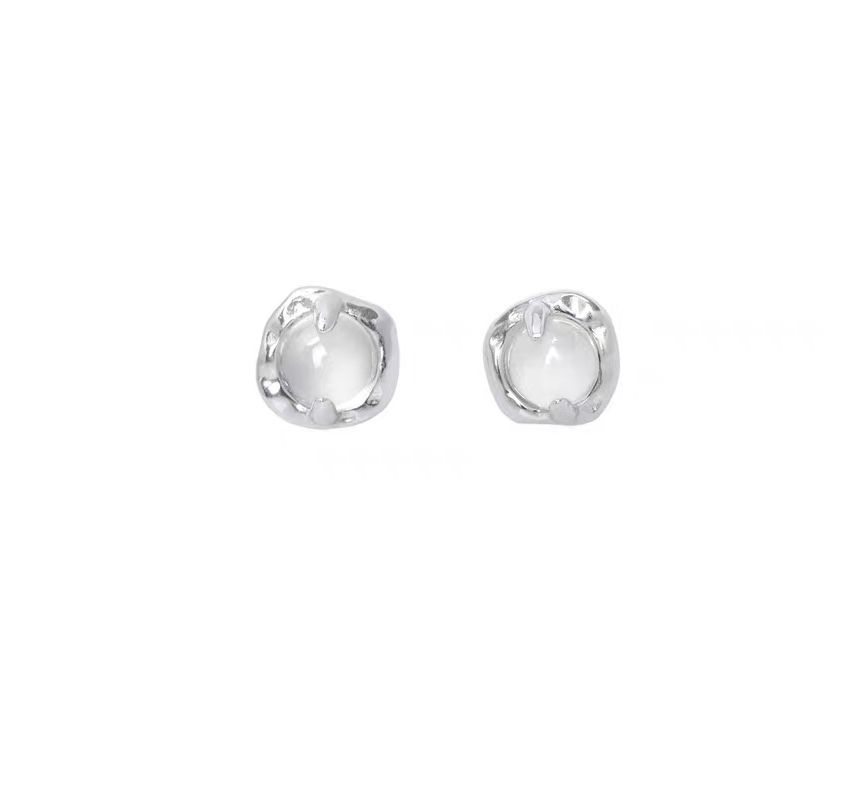 Agate Alloy Earring Stud