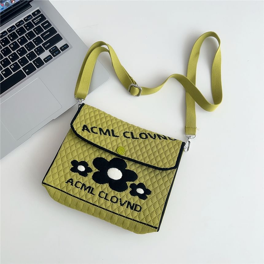 Dog Print Coin Pouch / Flap Crossbody Bag