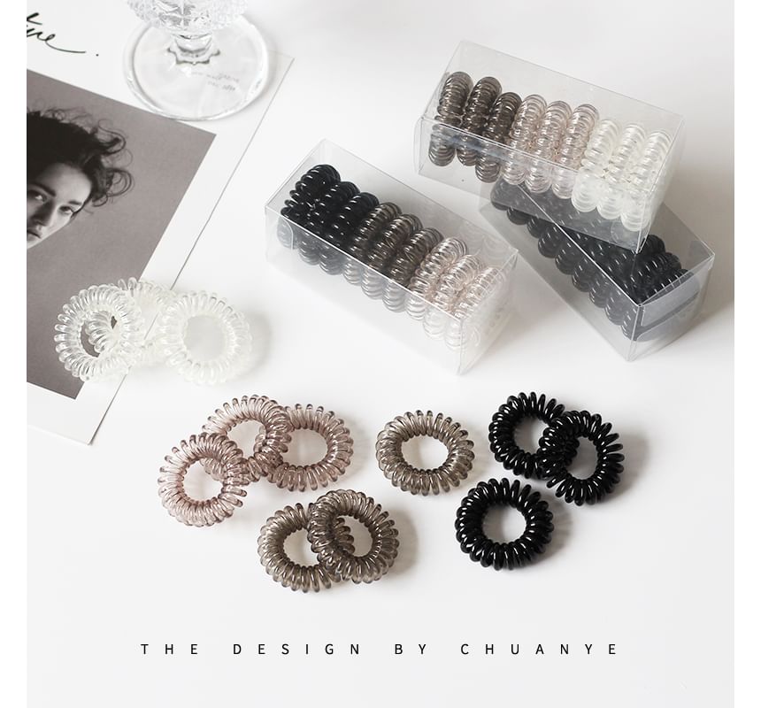 Set of 9: Coil Hair Tie