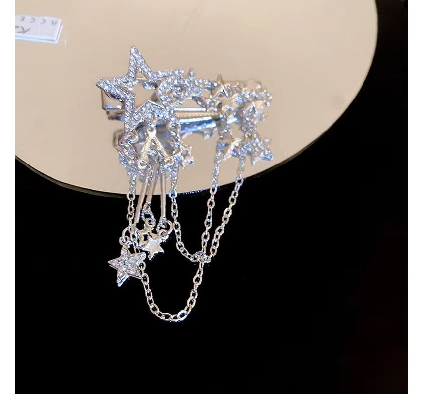 / Hair Alloy Star Pin Clip Chain