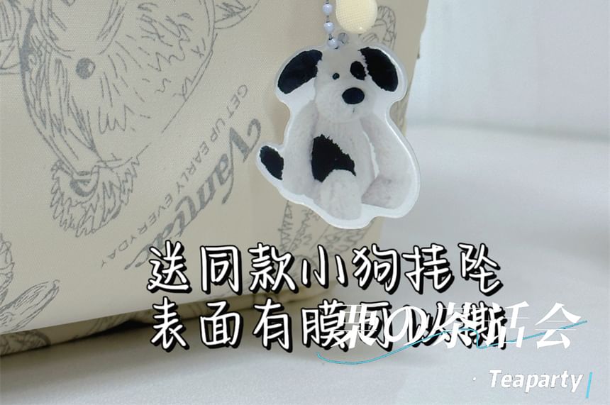 Bear Print Backpack / Bag Charm / Set