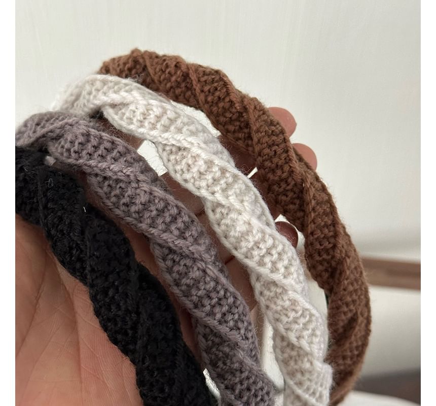 Twisted Woven Knit Headband