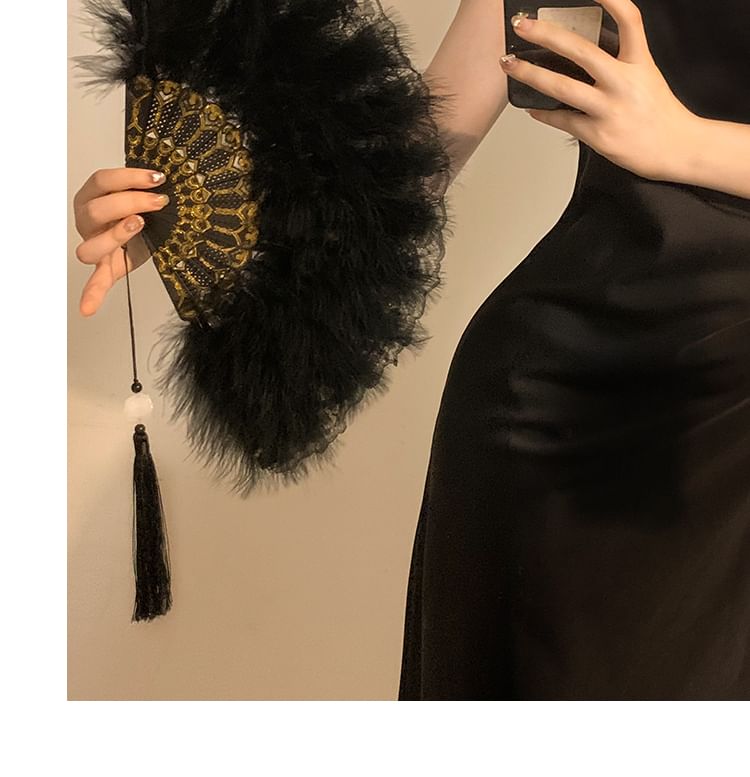 Lace Designs) Hand Foldable (Various Fan