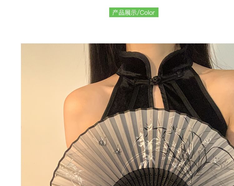 Hand Foldable Fabric Designs) (Various Floral Fan