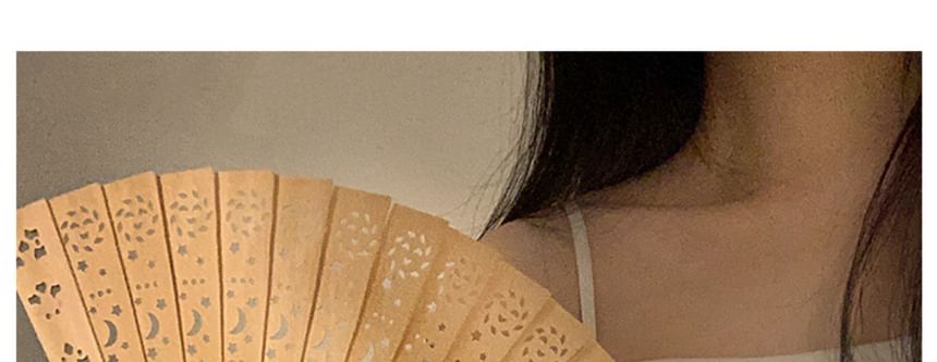 Wooden Hand Foldable Cutout Fan