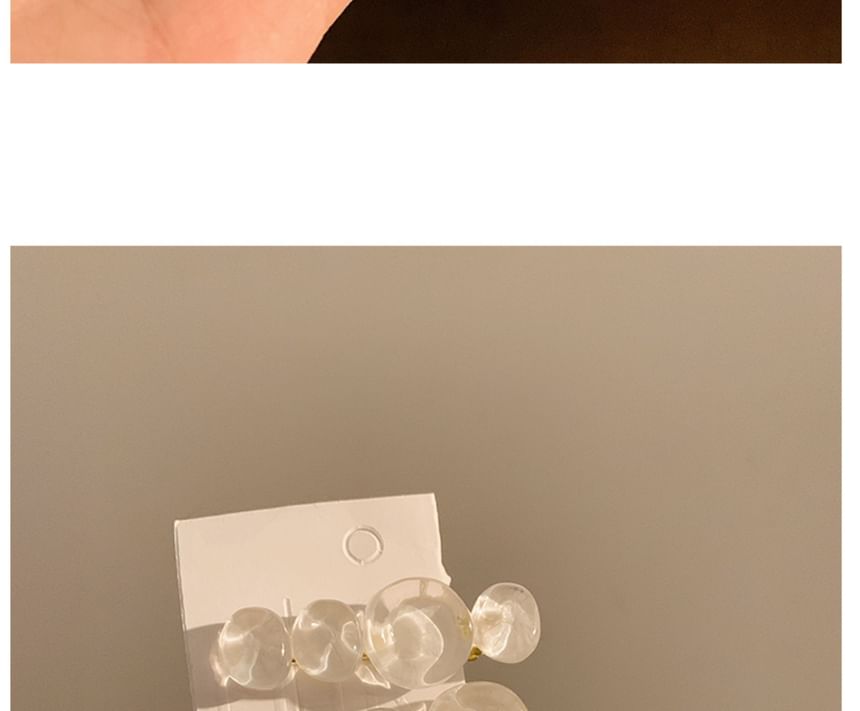 Bead Hair (Various Designs) Clip Acrylic 2: Set of