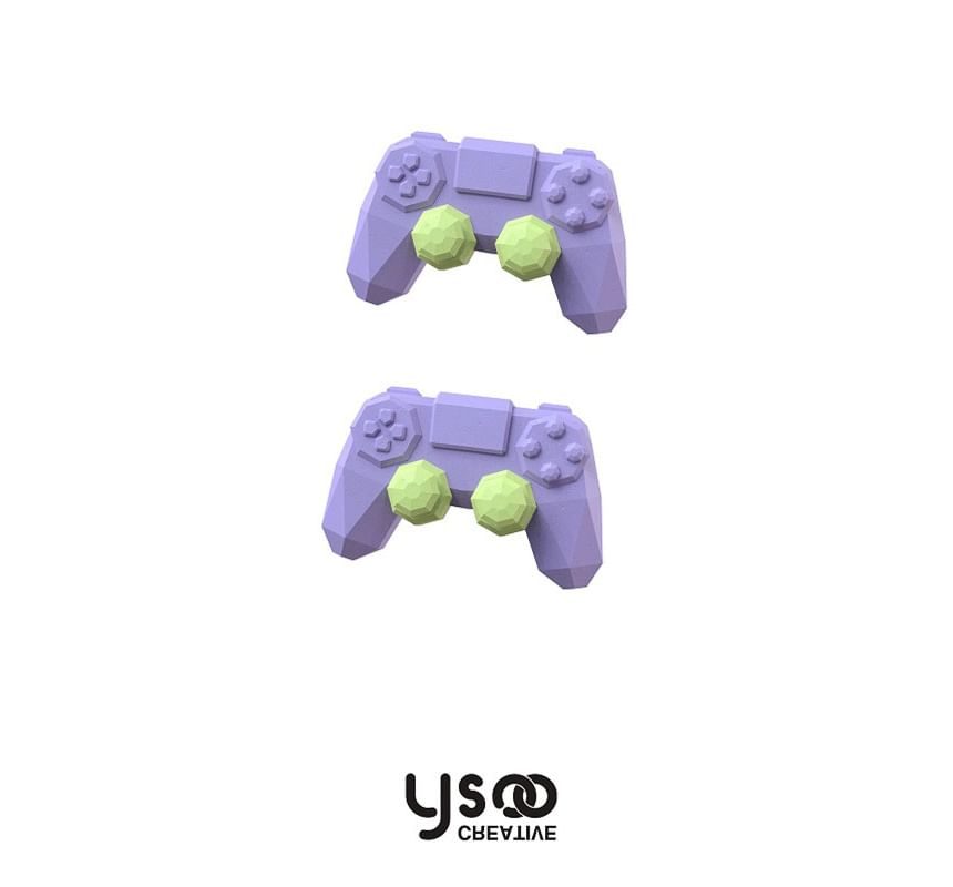 Ear Earring Drop Cuff Asymmetrical Clip-On Lettering / Gamepad