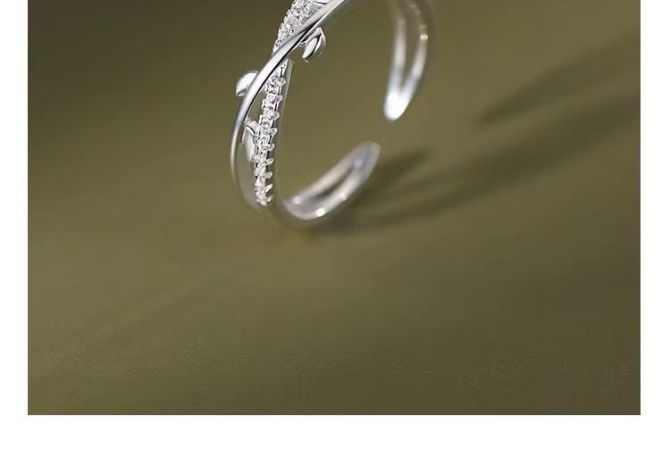 Branches Layered Alloy Open Ring