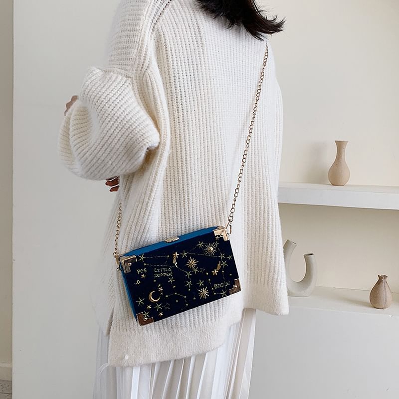 Crescent Crossbody Box Bag