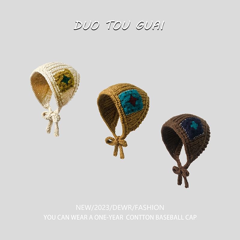 Earmuffs Patchwork Knit