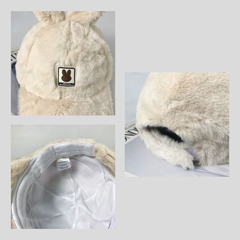 Applique Cap Rabbit Chenille Ear Baseball