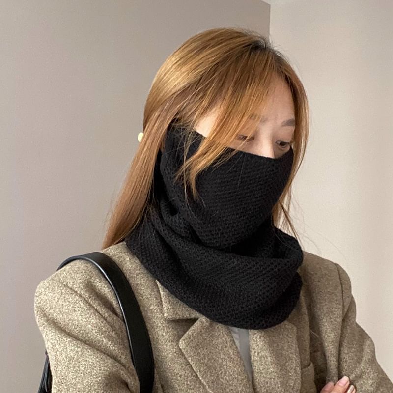 Multi-Way Beanie / Plain Scarf Knit