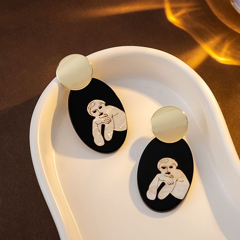 Cartoon Acrylic Drop Earring