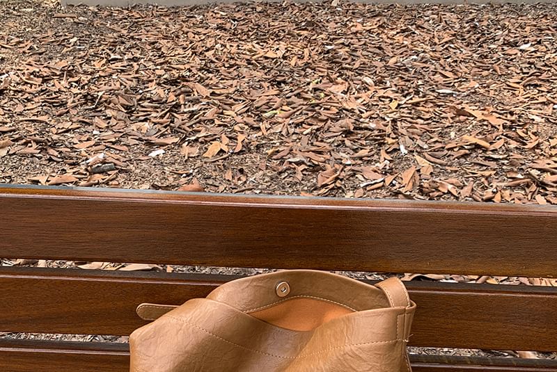 Faux Bucket Leather Bag Crossbody Plain