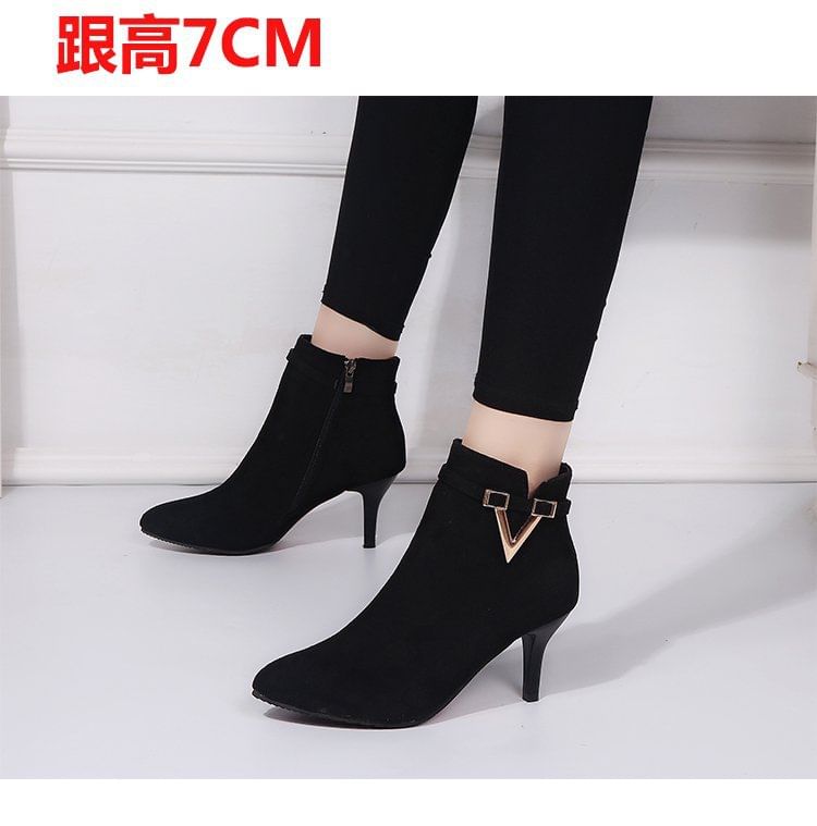 Boots Pointed Stiletto Ankle