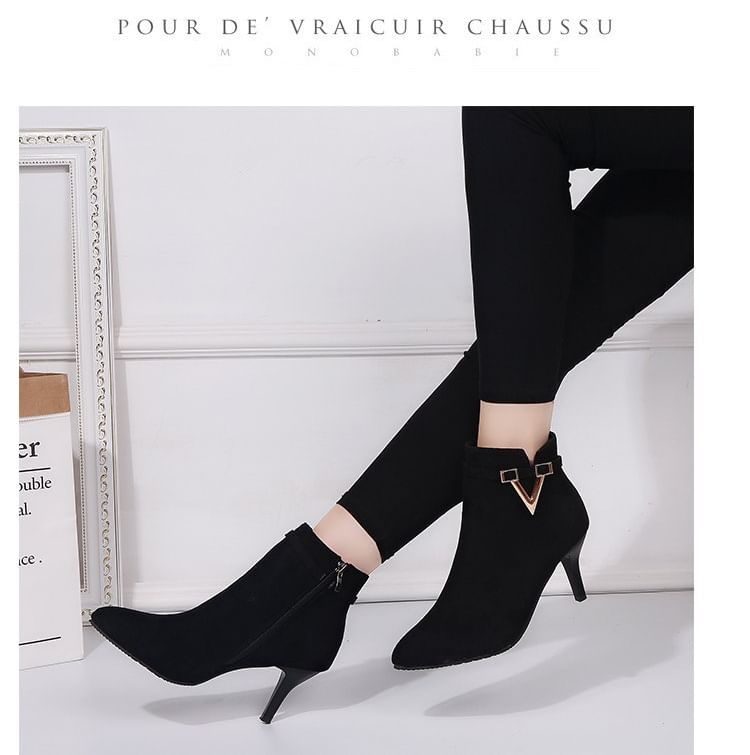 Boots Pointed Stiletto Ankle