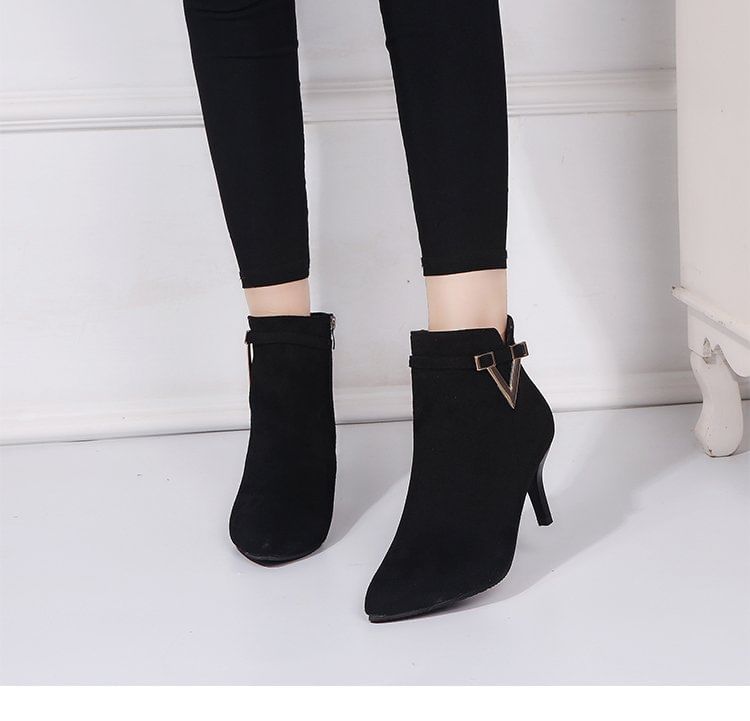 Boots Pointed Stiletto Ankle