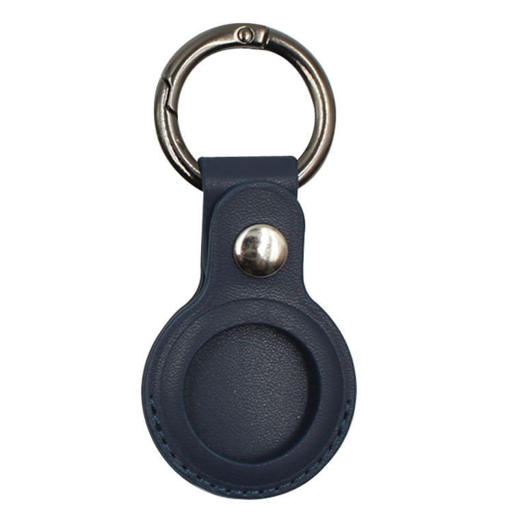 Leather Faux Holder AirTag Keyring