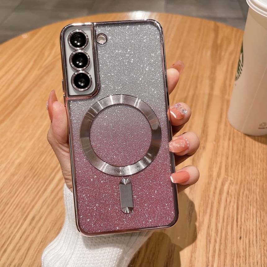 Case Phone Magnetic Glitter
