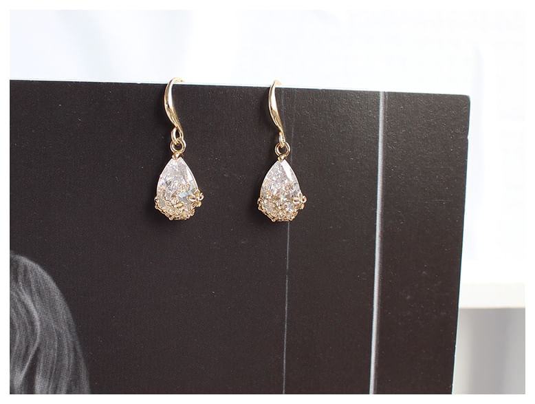Alloy Earring Rhinestone Drop