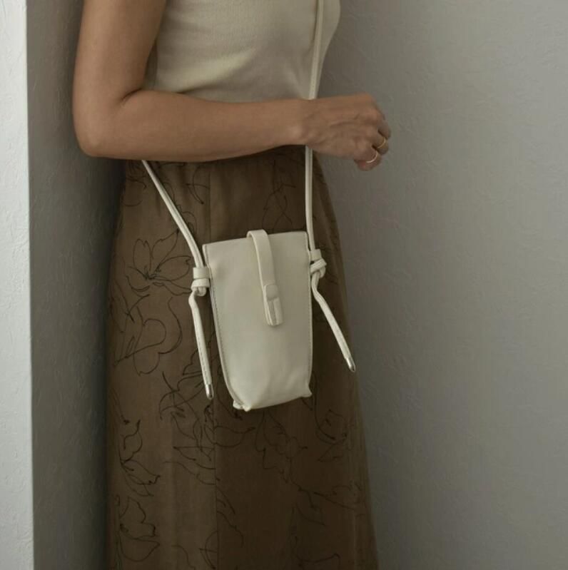 Crossbody Phone Mobile Bag Leather Faux Plain