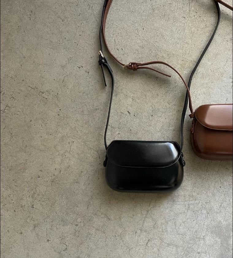 Bag Plain Crossbody Flap Faux Leather