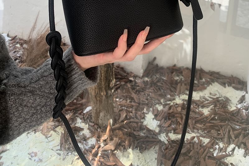 Flap Plain Bag Leather Crossbody Faux