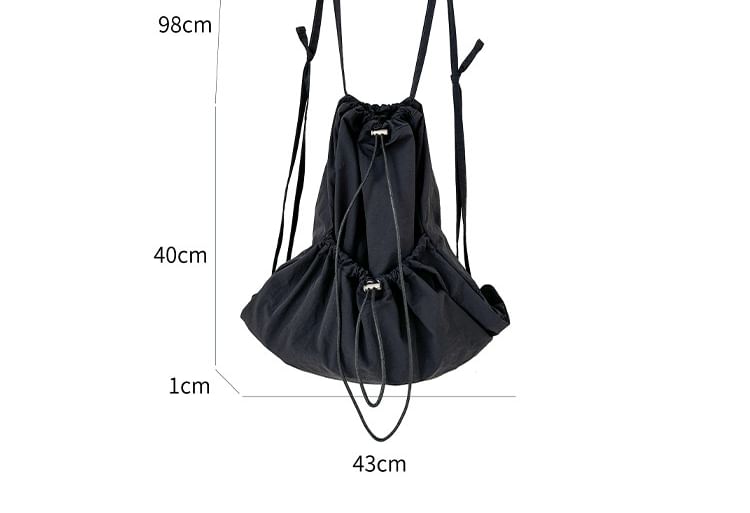 Plain Drawstring Backpack