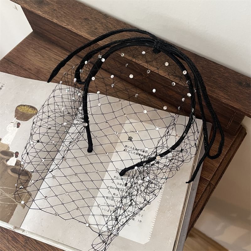 Mesh Headband Rhinestone