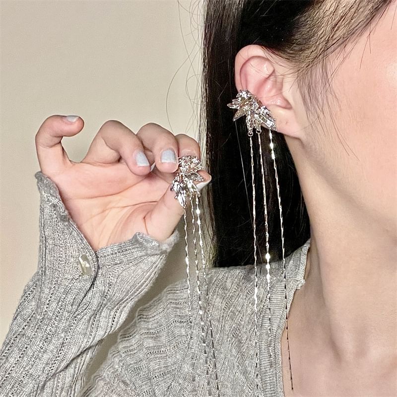 Threader Cuff Butterfly Alloy Earring