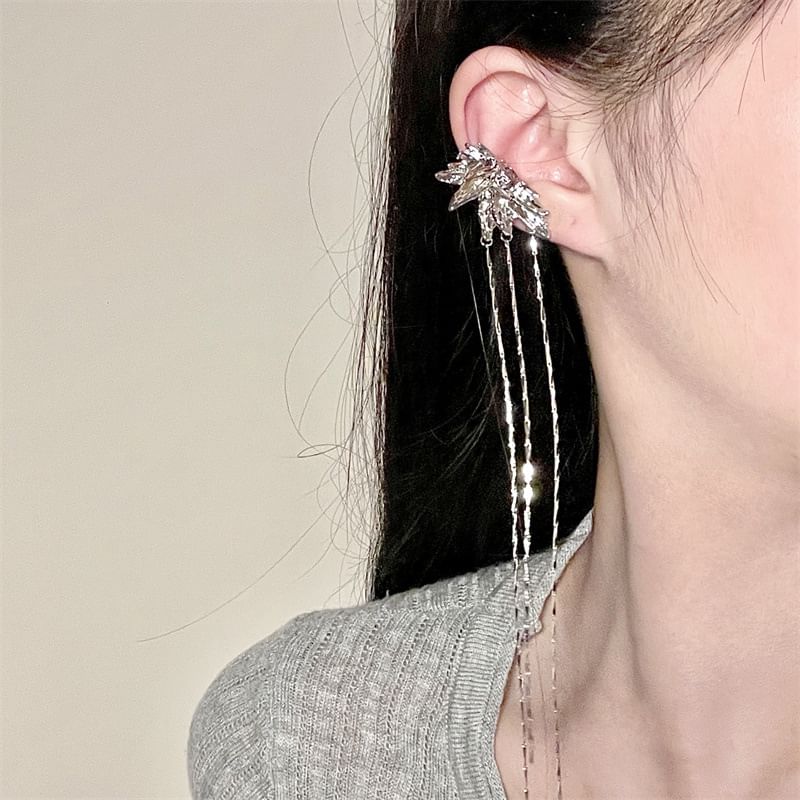 Threader Cuff Butterfly Alloy Earring