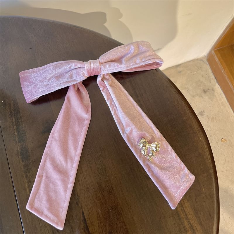 Clip Bow Hair Velvet