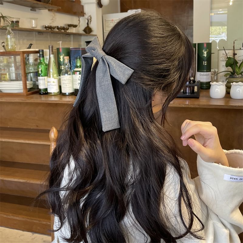 Hair Clip Bow Fabric