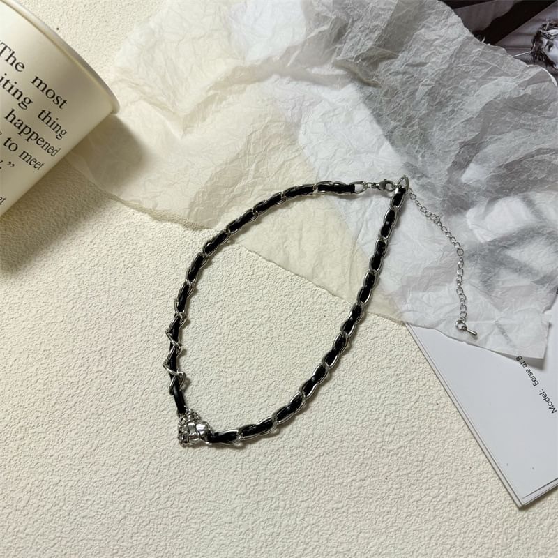 Choker Alloy Leather Faux