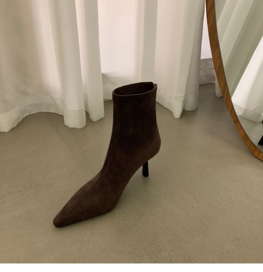 Boots Heel Short High Pointy