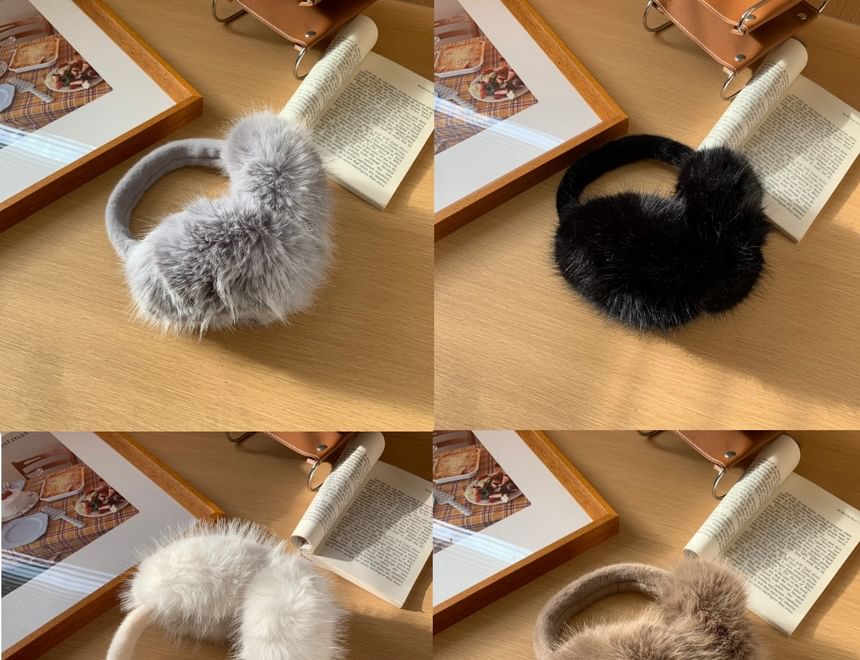 Fluffy Plain Earmuffs