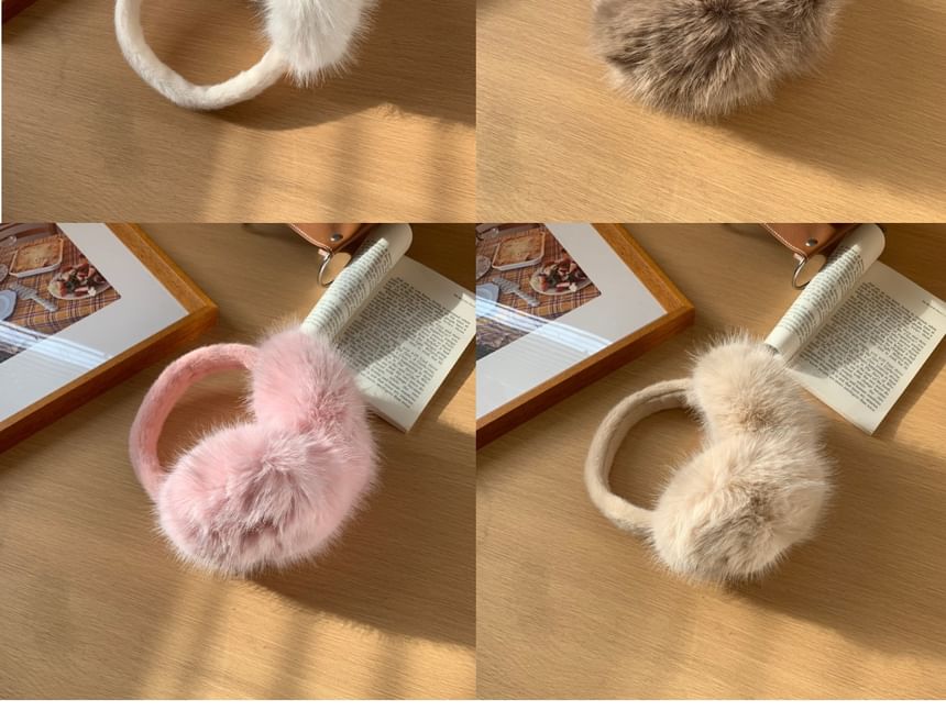 Fluffy Plain Earmuffs