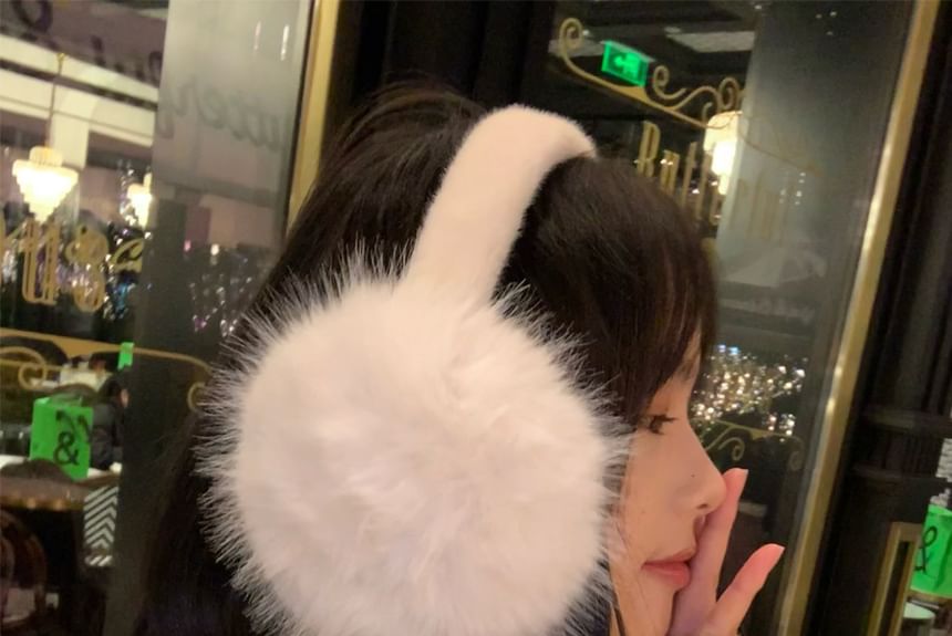 Fluffy Plain Earmuffs