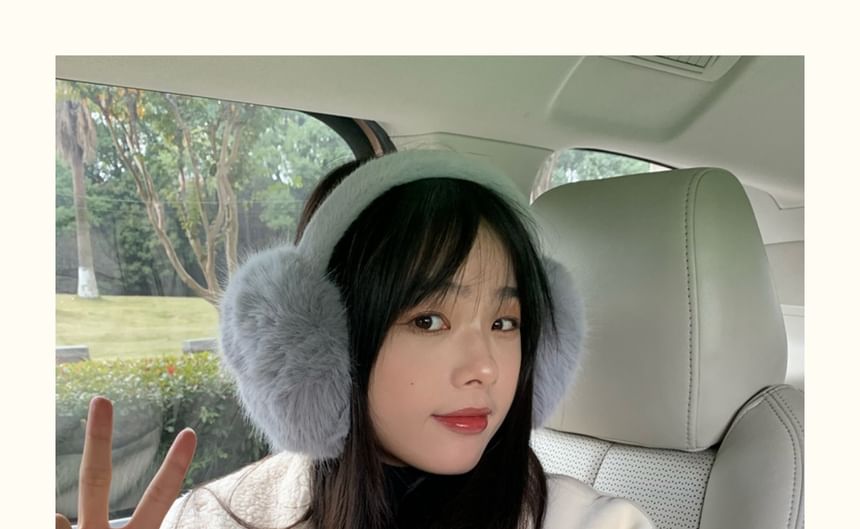Fluffy Plain Earmuffs
